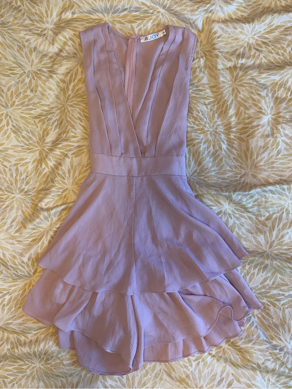 AJOY Lavender Tiered Ruffle Romper size 10